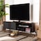 Baxton Studio Naoki Grey and Walnut Finished Wood 2-Door TV Stand 168-10927 - alternate 4